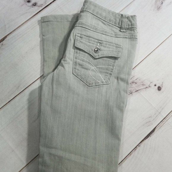 Inc Denim | Woman Boot Leg Regular Fit Jeans Gray Size 4 - Picture 1 of 12